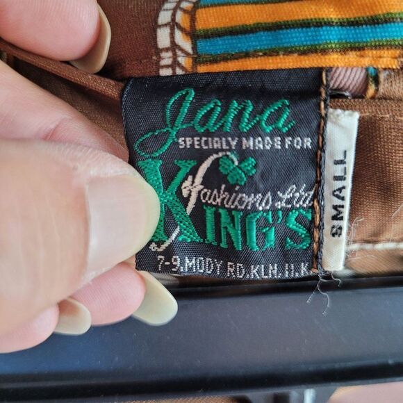 Vtg 70's Girls Skirt Sally Nightmare Before Christmas Holly Hobby Brown Sz 8 - Picture 3 of 10